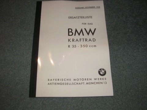 BMW R-35 - КАТАЛОГ ЗАПЧАСТИ 
