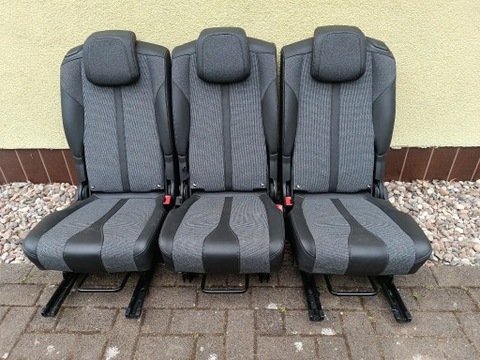 SEATS PEUGEOT 5008 II 3 X SEAT SECOND ROW AIRBAG  