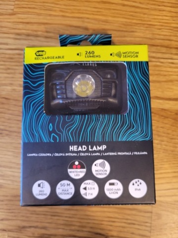 ПЕРІД HEADLIGHT ЛІХТАРИК ЛОБОВЕ ELBRUS 260 LUMENOW USB 