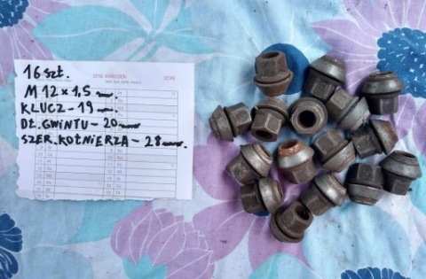 КОМПЛЕКТ NAKRETEK 16SZT M12X1.5 
