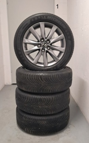 КОМПЛЕКТ КОЛІС MAZDA 225/55R17 ЗИМА MICHELIN ALPIN 5 ЗИМОВІ 5X114,3 DOT25 