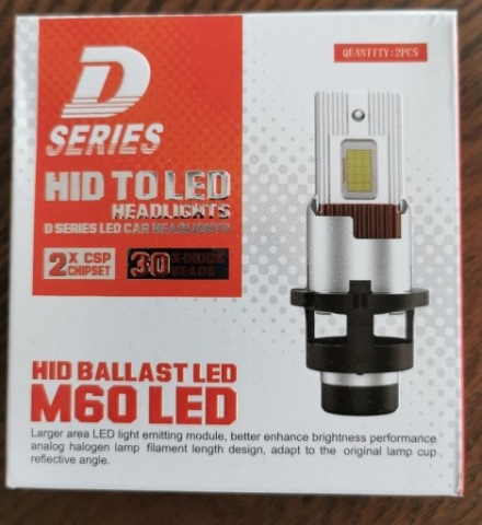 КОМПЛЕКТ LED (СВІТЛОДІОД) КСЕНОН D2S 6000K 2SZT. 