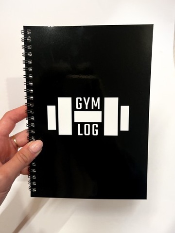 Gym log dziennik na siłownie notes notatnik zeszyt