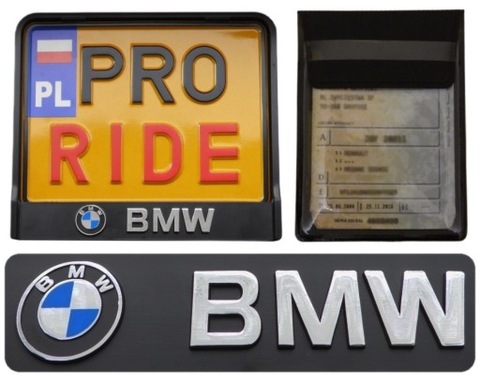 3D FRAME PLATES REJESTRACYJNEJ BMW + CASE  