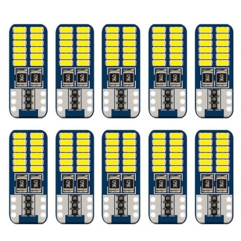 10X ЛАМПОЧКА W5W T10 24LED CANBUS СУПЕР ULTRA СВІТЛА °*BESTSELLER MEGA CENA*° 