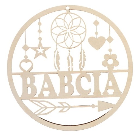 Łapacz snów dla Babci, Dziadka,baza do zdobienia,wzory,15 cm