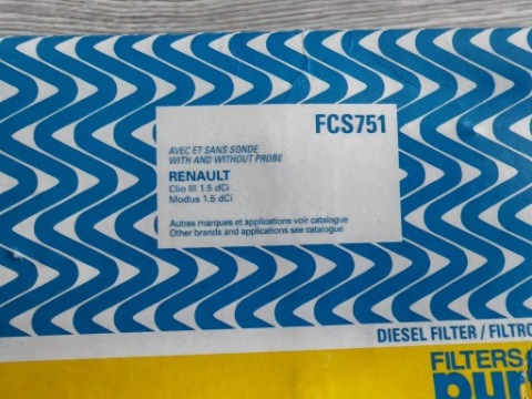 ФІЛЬТР ПАЛИВА PURFLUX FCS751 