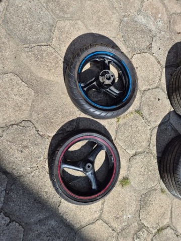 КОЛЕСА ДИСКИ APRILIA RS 125 2T ПЕРІД ЗАД 17 ОРИГІНАЛ GRIMECA + ШИНИ MICHELIN 