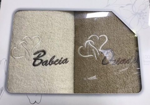 Komplet ręczników Dla Babci i Dziadka prezent