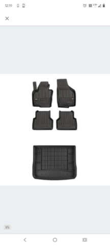 КОМПЛЕКТ КИЛИМКИ РЕЗИНА I МАТ DO VOLKSWAGEN TIGUAN 2007-2016 