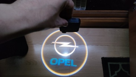 DIODO LUMINOSO LED LOGOTIPO PROYECTOR CARBÓN OPEL  