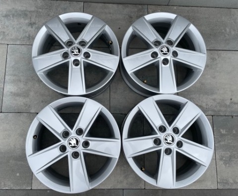 ДИСКИ АЛЮМІНІЄВІ 16” 6J ET48 SKODA VW ІДЕАЛЬНЕ STAN! 