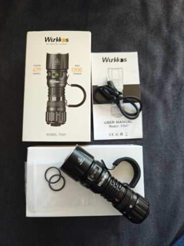 ЛІХТАРИК LED (СВІТЛОДІОД) WURKKOS TD07 EDC TAKTYCZNA BUSHCRAFT KEMPINGAS SFT-25R 1300LM 479 
