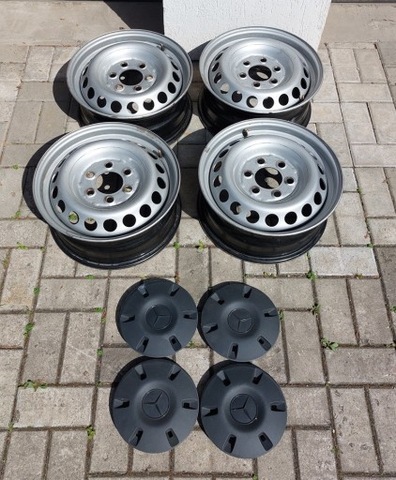 4 X LLANTAS ACERO MERCEDES SPRINTER 6,5X16 + DEKLE  