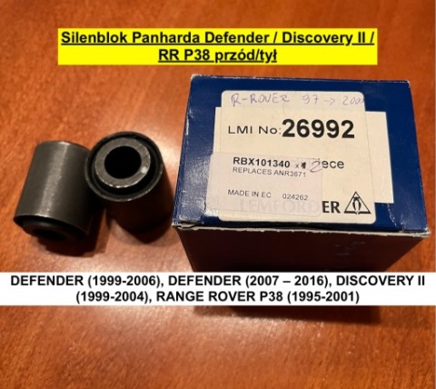 Silenblok Panharda Defender / Discovery II / RR P38 przód/tył