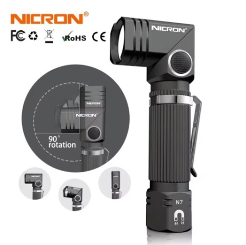 ЛІХТАРИК NICRON N7 TWIST, ПРЯМІ I КУТОВИЙ НОВА 