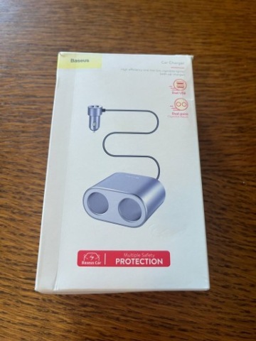 BASEUS РОЗПОДІЛЮВАЧ ГНІЗДА ПРИКУРЮВАЧА 2XUSB 3,1A 
