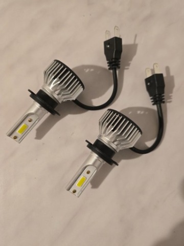 RETRO FIT ЛАМПОЧКИ LED (СВІТЛОДІОД) H7 12V/24V 180W 25000LM 6000K КОЛІР БІЛИЙ 