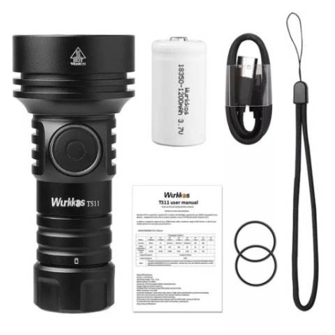 ЛІХТАРИК EDC WURKKOS TS11 USB-C 2000LM RGB + АКУМУЛЯТОР 