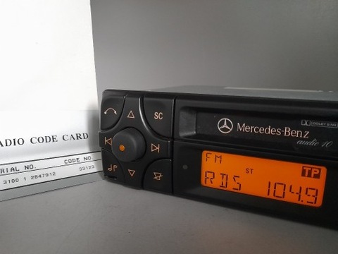 Mercedes Becker Audio 10 rds w124 w201 r129 w140  