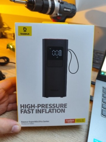 НАСОС КОМПРЕСОР АВТО BASEUS SUPERMINI PRO АКУМУЛЯТОР 4000MAH 50W 