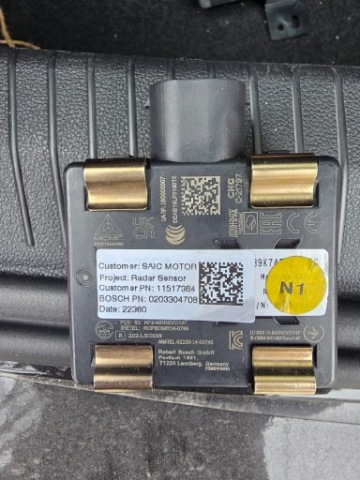 Radar/SENSOR ACC MG ZS