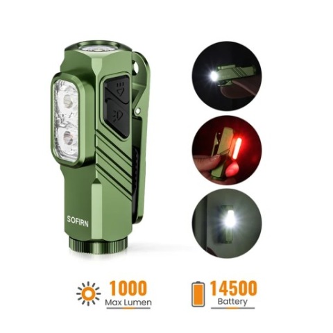 ЛІХТАРИК МІНІ EDC SOFIRN ST10 + KLIPS, МАГНІТ + АКУМУЛЯТОР 