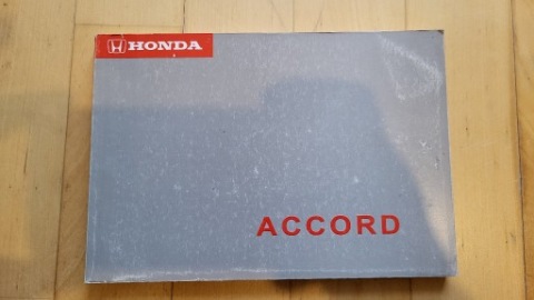 ОРИГІНАЛ ІНСТРУКЦІЯ ОБСЛУГОВУВАННЯ HONDA ACCORD 99-02, POLSKA, ЧОХОЛ 