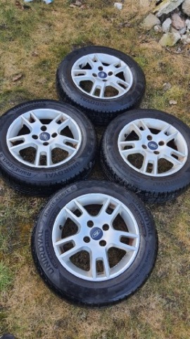 ДИСКИ АЛЮМІНІЄВІ FORD 15 ДЮЙМИ 4X108 + ШИНИ ЛІТНІ UNIROYAL 185/65 R15 