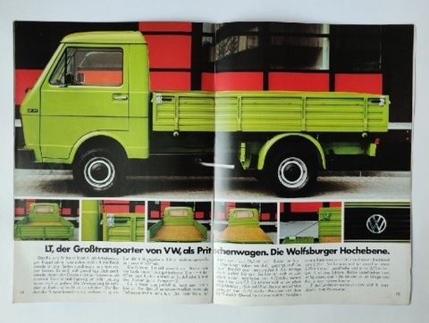Folder reklamowy volkswagen LT 31. VW LT. 