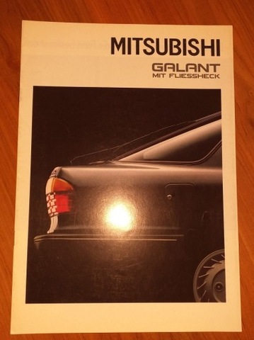 PROSPEKT DISPOSITIVOS 14 STR MITSUBISHI GALANT FLIESSHECK  