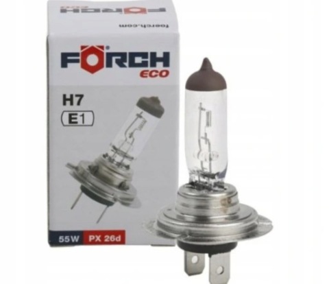 FORCH ЛАМПОЧКА ГАЛОГЕНОВА H7 24V 55W PX26D СТАНДАРТ 