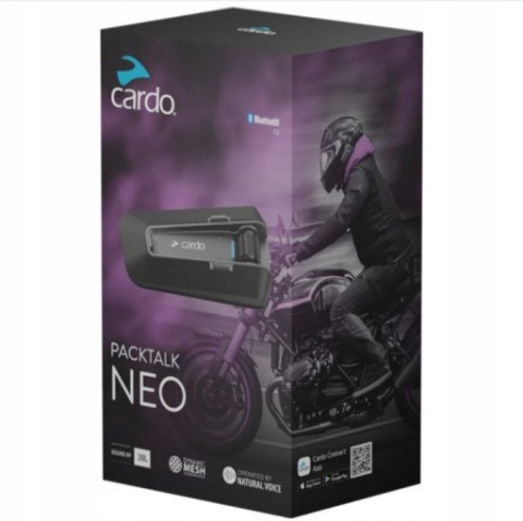 ІНТЕРКОМ CARDO PACKTALK NEO SINGLE 1.6KM 15 MOTOCYKLISTOW 