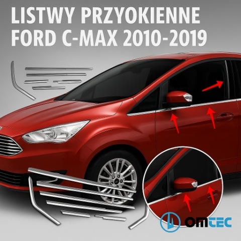НАКЛАДКИ PRZYOKIENNE FORD C-MAX 2010-2019 MPV ТЮНІНГ АКСЕСУАР 
