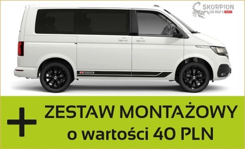 PEGATINAS VW T5 T6, 4MOTION, 8 WARIANTOW  