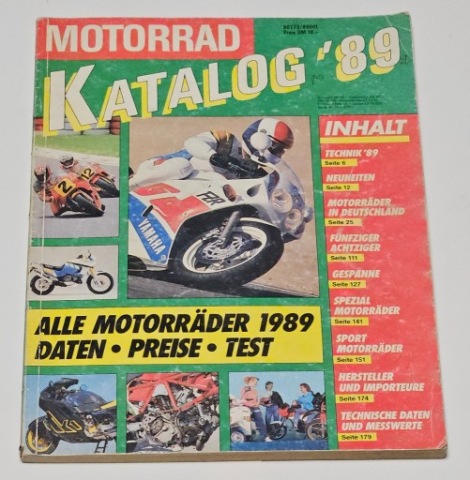 MOTORRAD КАТАЛОГ НІМЕЦЬКИЙ Z 1989 METŲ Z MZ ETZ 251 I 150 