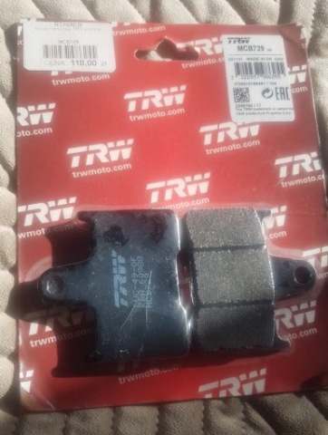 КОЛОДКИ ГАЛЬМІВНЕ TRW MCB729 