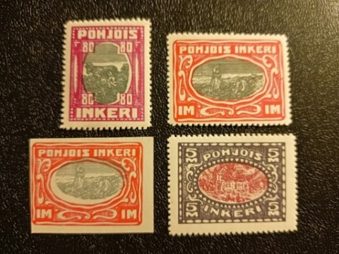 INKERI - YVERT 11-13 ** ЧИСТИЙ - 98,50 ЄВРО - 1920R. 