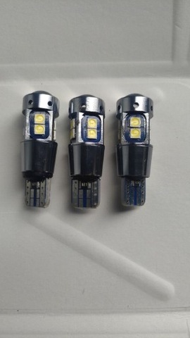 W5W LED (СВІТЛОДІОД) 12V ЛИНЗЫ 3 ШТУКИ. CANBUS