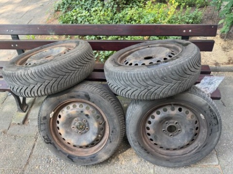 ШИНИ КОЛЕСА ЗИМОВІ KLEBER KRISALP HP3 215/55 R16 ДИСКИ СТАЛЬ + КОВПАКИ 