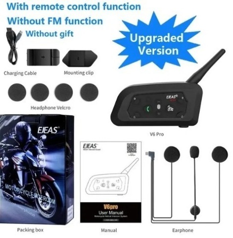 EJEAS V6 PRO BLUETOOTH ИНТЕРКОМ МОТОЦИКЛЕТНЫЙ