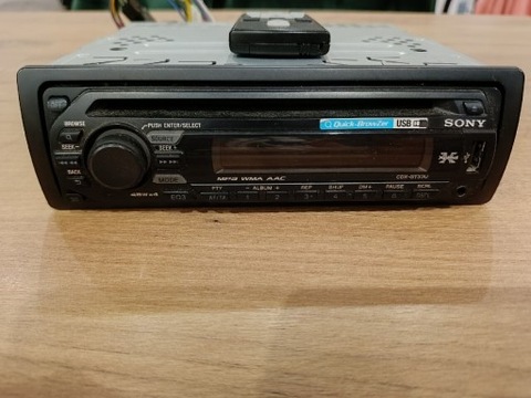 RADIO SONY CDX-GT33U + CONTROL REMOTO CD MP3 AUX USB  
