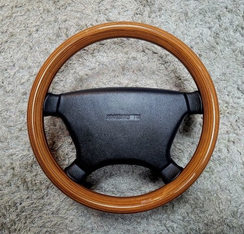 WOOD STEERING WHEEL MERCEDES W124 W201 SPORTLINE  