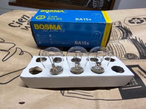 3X ЛАМПОЧКИ BOSMA 12 V 21W BA 15S 