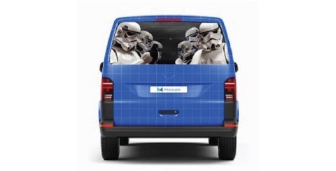 PEGADURA STAR WARS VW T4 T5 T6 VIVARO TRAFIC VITO  