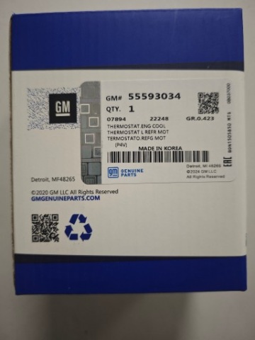 ТЕРМОСТАТ OE 55593034 OPEL 1.4 ТУРБО НОВИЙ 