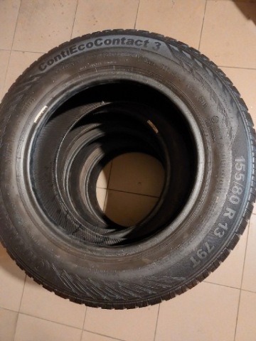 4 X ШИНА CONTINENTAL 155/80 R13 - PANDA, LANCIA 