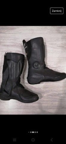 BLACK BOOTS MOTORCYCLE DAINESE ROZ. 39  