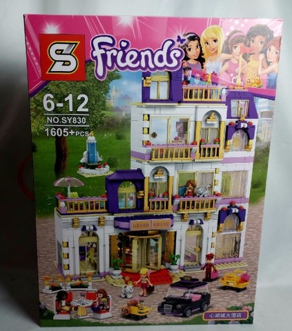 Klocki Friends Nowe Hotel Grand 1605 klocków jak lego zabawka duży zestaw