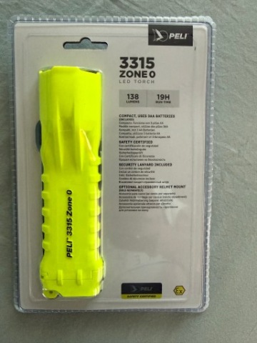ЛІХТАРИК PELI 3315 ZONE 0 LED (СВІТЛОДІОД) ATEX ЗОНА 0 НОВА 